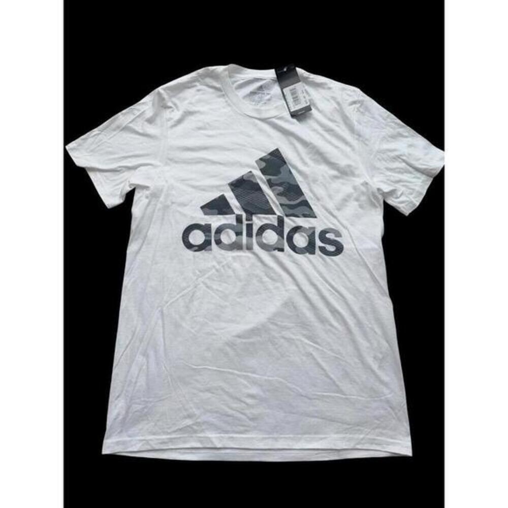 Men’s Adidas Amplifier Tee White Short Sleeve T-Shirt Size Small New
